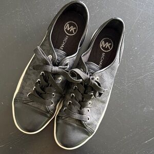Michael Kors Black Leather Women’s Sneakers